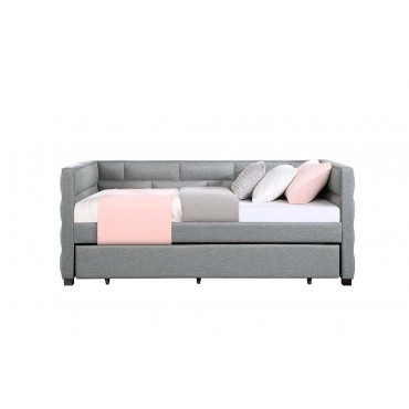 BD00955 Acme Furniture Gray Fabric Twin Daybed & Trundle