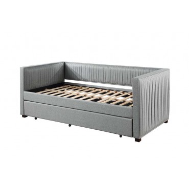 BD00954 Acme Furniture Gray Fabric  Danyl Twin Daybed & Trundle