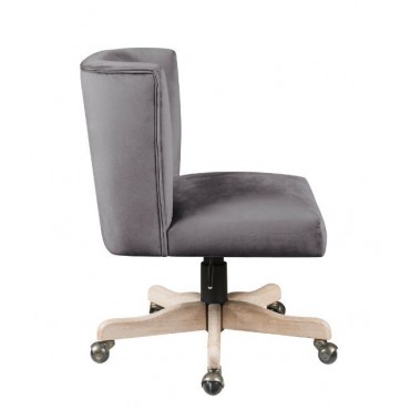 93071-1 Acme Furniture Cliasca Gray Velvet Office Chair