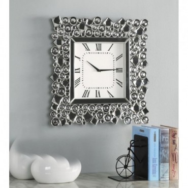 97612 Wall Clock Mirrored &...